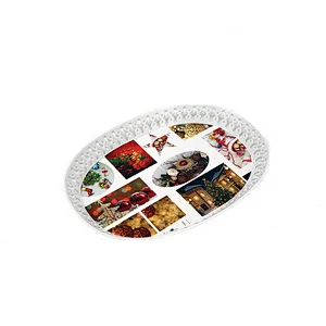 Wholesale top choice melamine plastic christmas luxury dinnerware sets