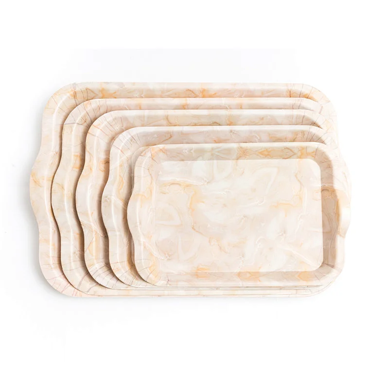 Custom Ramadan factory wholesale printed  service style plastic serving tray