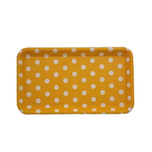 Wholesale hot selling  wave mini clear japanese  wood design print fruit PP tray