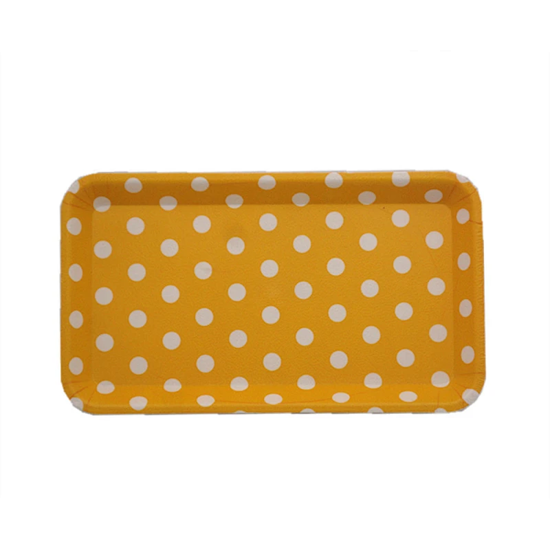 Wholesale hot selling  wave mini clear japanese  wood design print fruit PP tray