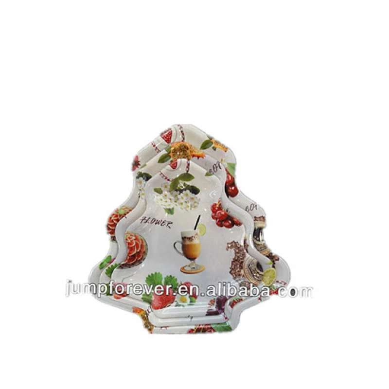 customized for restaurant serving plastic tray ,printed holiday plastic tray,plastic christmas tray