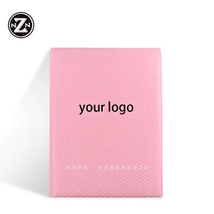 china factory cheap supply poly pink  bubble mailers post envelope shipping plastic packing bag for postage