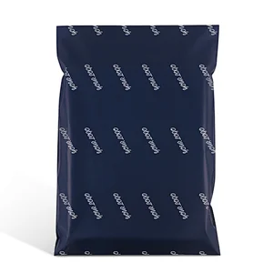 custom high quality blue matt polythene envelope mailing courier packaging bags for webshop