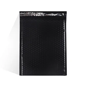 hot sale self adhesive black poly bubble mailer envelope padded courier shipping post bag for transport