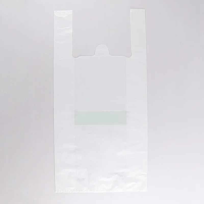 Guangzhou factory supply biodegradable big size t- shirt carrier handle poly plastic shopping packaging bag for grocery