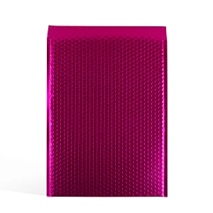 aluminium foil metallic matt pink poly bubble mailer padded envelopes bag for delivery packaging