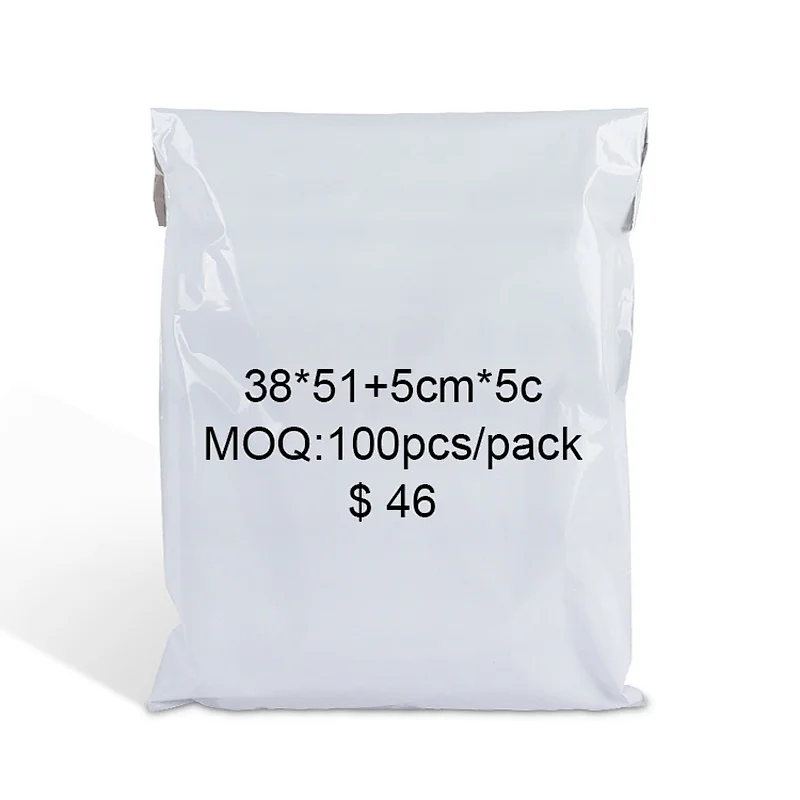 self adhesive white poly mailer envelopes mailing postage plastic packaging bag for clothing