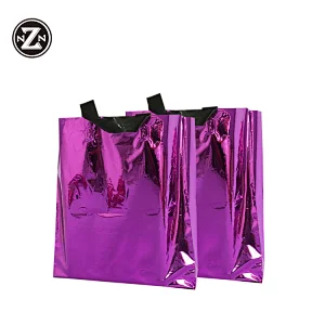 china supplies sale pe custom full colored pattern with logo design punching tote gift plastic product bag for shopping