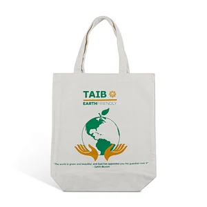 wholesale promotional eco custom print full pattern  fashion boutique white canvas cotton tote shopping bag for grocery