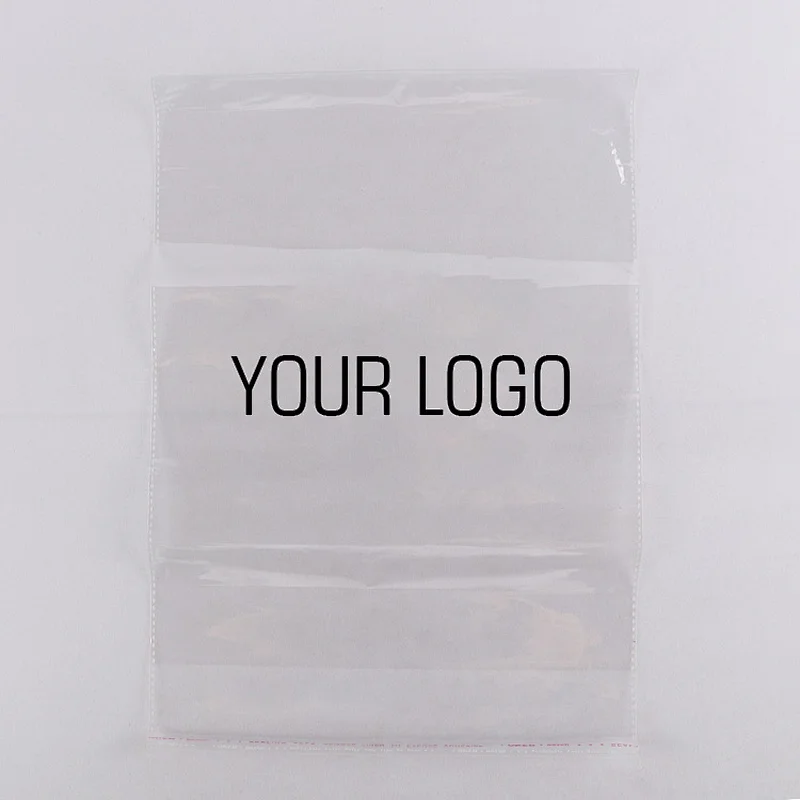 custom printed resealable bopp plastic package bag for apparel