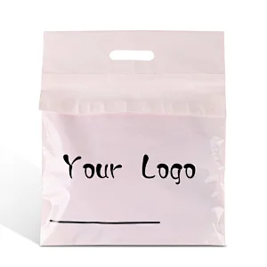 custom logo fashion pink poly mailers courier envelope mailing shipping plastic package bags with handle