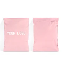 custom printing logo waterproof tearproof large pink poly mailer envelope courier delivery plastic package bag for clothing