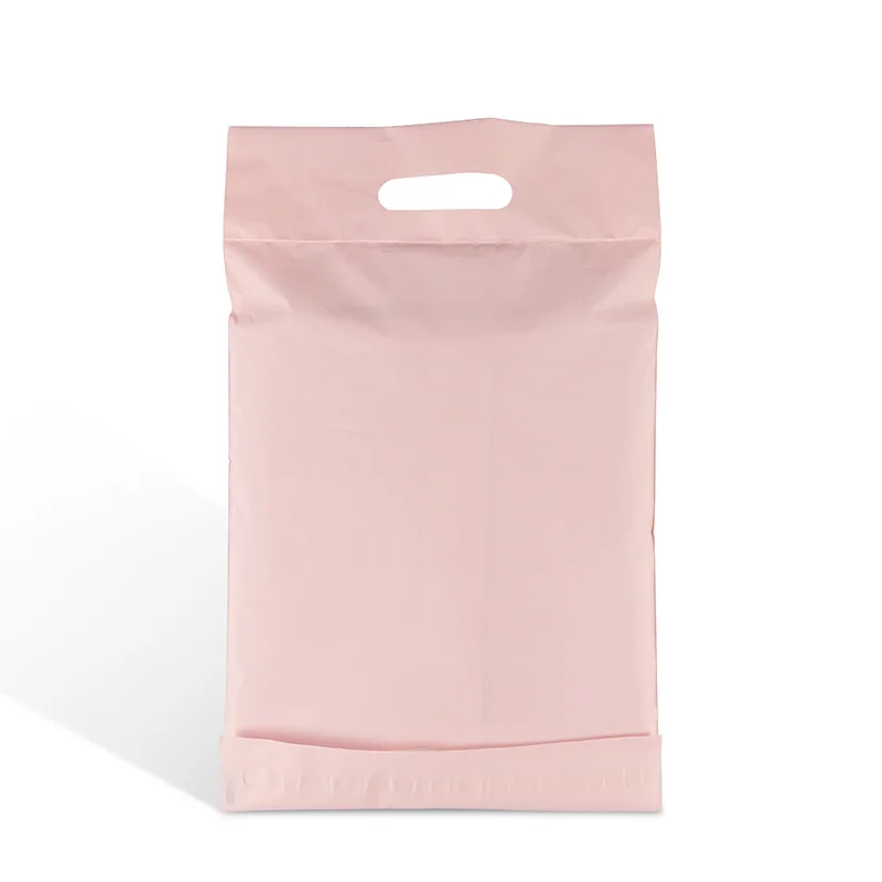 high quality hot pink poly mailers courier envelope mail packaging shipping bag with handle