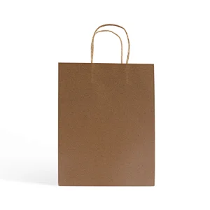 factory wholesale craft kraft paper brown luxury  gift shopping paper packaging bags with handle