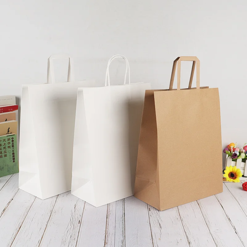 cheap paper bags bolsas brown kraft paper shopping bag recyclable paper  bag