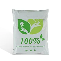 cheap promotional 100% biodegradable corn starch compostable mail envelope packaging post shipping clothing bags