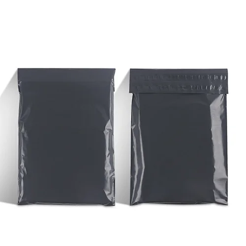 eco friendly ldpe material black grey poly mailers shipping envelope express plastic parcel packing bags for post