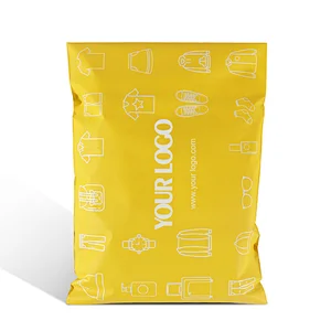high quality waterproof yellow poly mailing envelopes courier plastic packaging shipping delivery bags for clothes