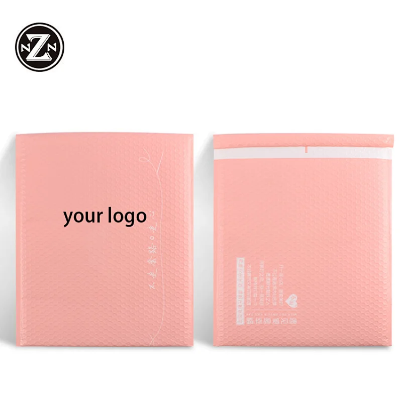 factory wholesale biodegradable A3 A4 A5 pink Post poly bubble mailer padded shipping envelope plastic packing bag
