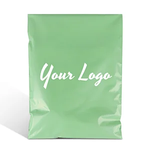 Guangzhou factory made green matt poly mailer envelopes mailing postal delivery packaging plastic bag