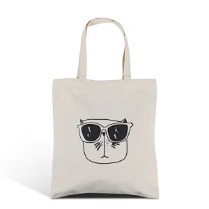 custom printing pattern white canvas cotton fabric tote shopping bag for grocery