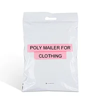 hot sale high quality white poly mailers shipping packaging for express envelope bag with carry handle