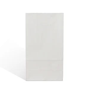 eco friendly food Grade white flat bottom kraft paper bread sandwich packaging bag