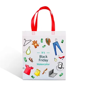 eco-friendly heat seal luxury white pp non woven fabric tote shopping packing bag for supermarket