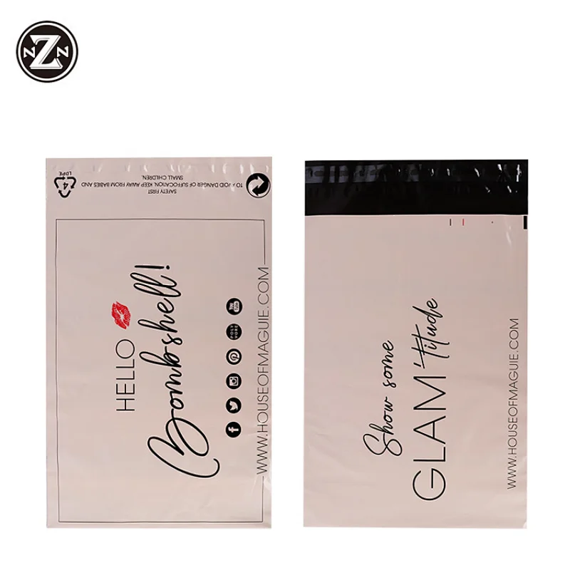 wholesale waterproof custom hdpe poly mailers envelope  plastic packaging bags for clothing