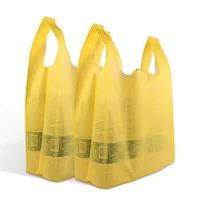 china manufacturer supply pictures printing non woven t-shirt fabric vest packaging shopping bag for grocery
