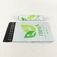 hot sale 100% biodegradable cornstarch compostable mailer envelope packaging delivery shipping bag for post