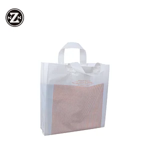 china manufacturer wholesale promotional degradable hope t shirt plastic shopping carry plastic bag with handle