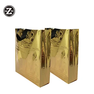 custom printed eco friendly gold plastic polythene punching pvc plastic shopping carry gift bag with handle