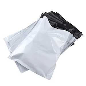 Custom logo designer white plastic packaging mailer envelopes poly mailing courier bag  for shipping