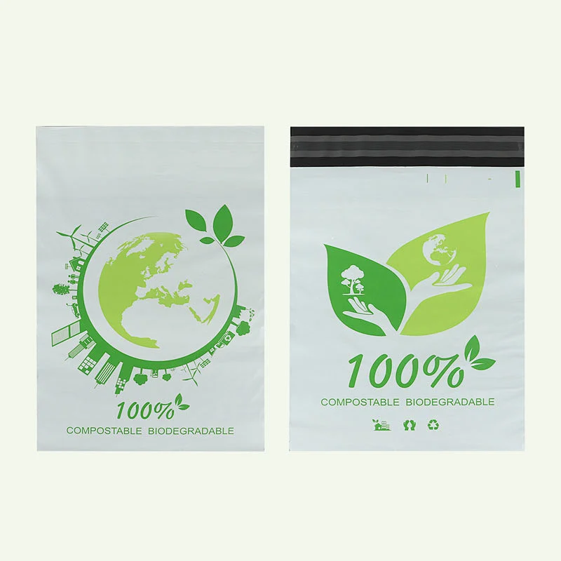 Professional 100% biodegradable cornstarch compostable shipping mailer envelope packaging delivery bag for post