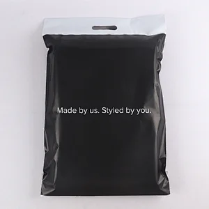 eco friendly double adhesive tape black big mailer envelope shipping plastic package bag for clothes