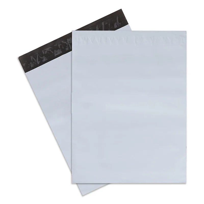 Custom logo designer white plastic packaging mailer envelopes poly mailing courier bag  for shipping