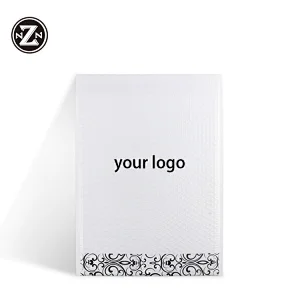 customized personalized 10x13 white poly bubble mailers envelope padded shipping plastic package bag for transparent protective