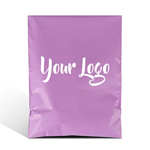 custom logo design purple matt poly mailing envelopes post shipping packaging clothing bag