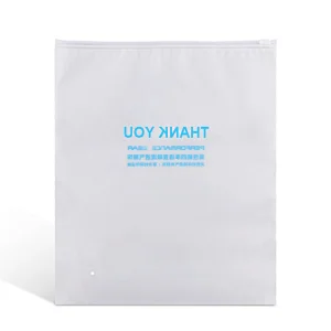 Hot sale boutique reusable transparent cpe zip lock plastic packing clothing bag with custom design logo