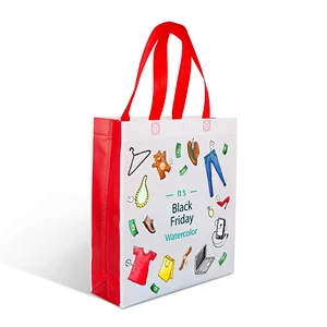 eco-friendly heat seal luxury white pp non woven fabric tote shopping packing bag for supermarket