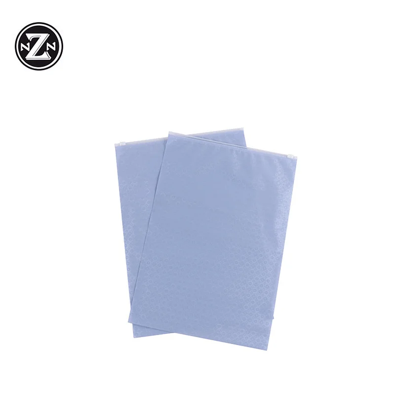 custom printed logo biodegradable reusable po pe  slider zip lock plastic packaging bag for clothes