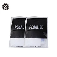 Resealable custom polybag packaging clear plastic zipper bags for clothing