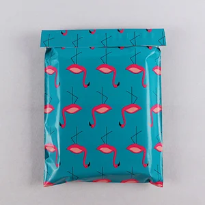 Tear proof opaque colored printed pattern poly mailing envelope courier plastic bag for packaging shipping clothing