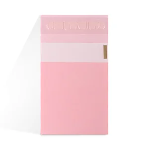custom printed eco friendly  small size pink rose gold poly mailer envelope plastic packaging for gift