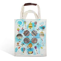 wholesale custom printing logo design  pattern canvas cotton tote shopping bag
