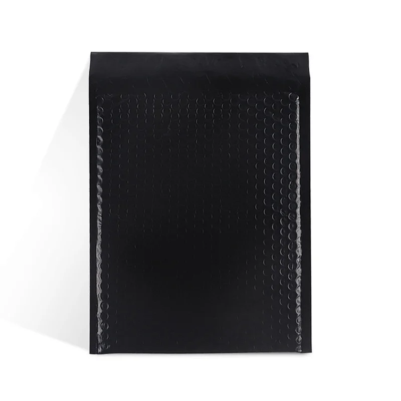 guangzhou hot sale self adhesive sealed black matte post bubble envelope padded package bag for transport