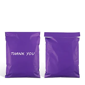 high quality custom printed thank you logo purple poly mailers shipping packaging bags for post envelopes