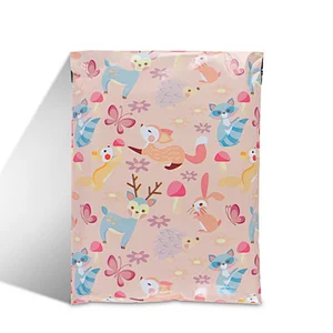 custom printed full pattern colored poly mailers envelopes mailing courier plastic bags for shipping post