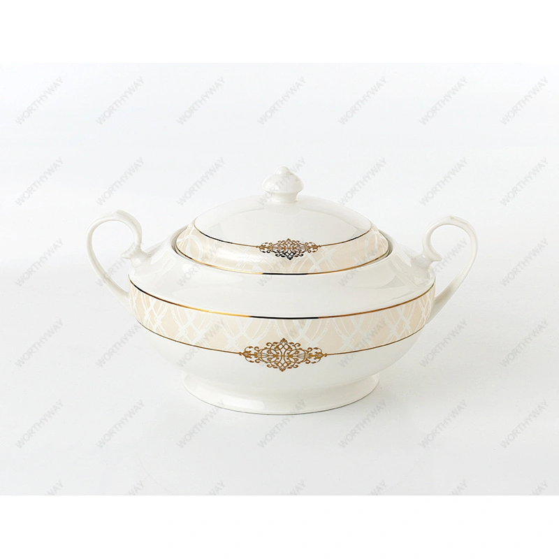 bone porcelain soup tureen
